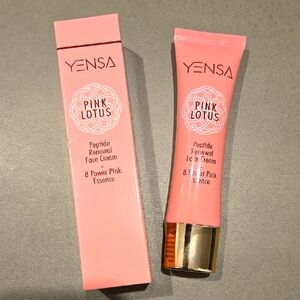 New In Box YENSA Pink Lotus Peptide Renewal Face Cream + 8 Power Pink Essence